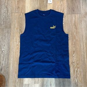 Puma Men's cobalt blue Tank Top medium